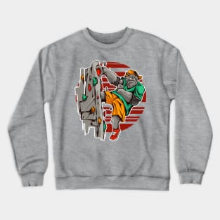 gorilla climbing Crewneck Sweatshirt